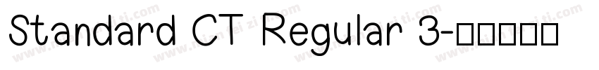 Standard CT Regular 3字体转换